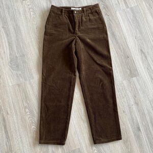 Abercrombie & Fitch VTG 90's Chocolate Brown Corduroy Pants Women's 4 Button Fly